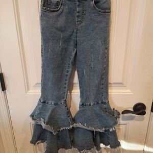 SHEIN Blue Flare Denim Jeans